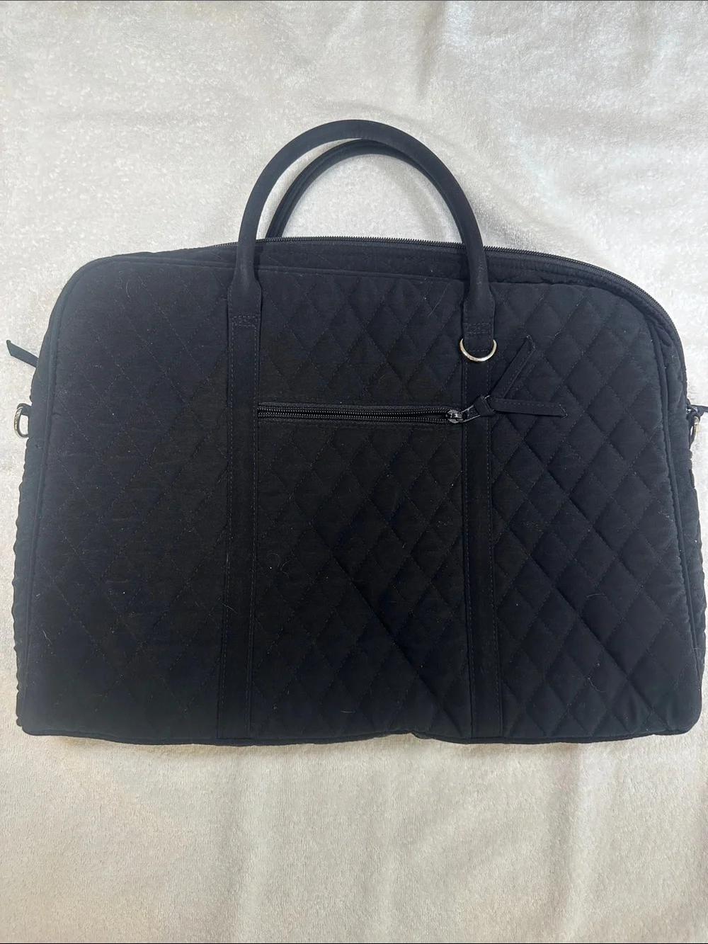 Ladies Vera Bradley Quilted Travel Briefcase - Black